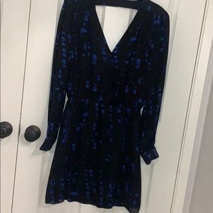 Parker Size Small Mini Dress Low Back Faux Wrap